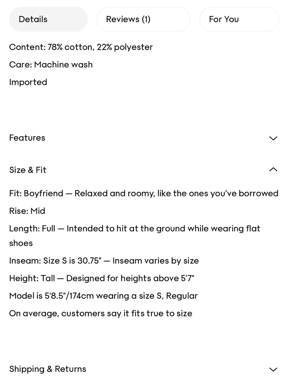 Aritzia Cozy Sweatfleece Boyfriend Wide Leg in small-tall - Picture 4 of 7